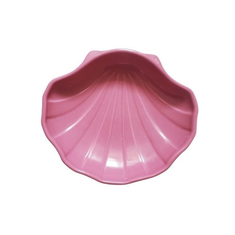 Vintage Pfaltzgraff Pink Shell Clam Shell Soap Dish Trinket Bowl Excellent Decor